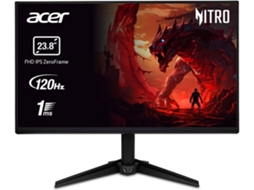 Monitor Gaming ACER Nitro QG241YG (Outlet Caixa Aberta - 23.8 - IPS Full HD - 120 Hz - 1ms - Preto)