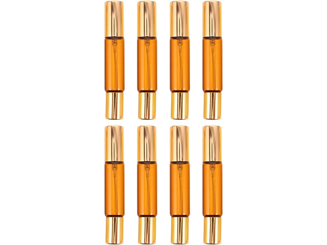 Conjunto de 8 Frascos de Perfume Recarregáveis: Ponta Dupla Spray (10 Ml/0,34 Pol.)