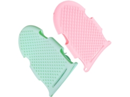 Conjunto De 2 Escovas Banho Silicone Hemobllo Para O Corpo, Esfoliação Fácil E Confortável, Esponja De Banho Lavável