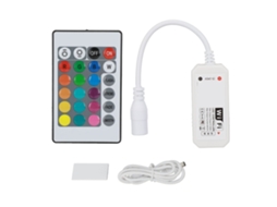 Controlador Wifi Led Inteligente 4 Pinos com Controle Remoto para Faixas de Luz Rgb 5v | S/MARCA