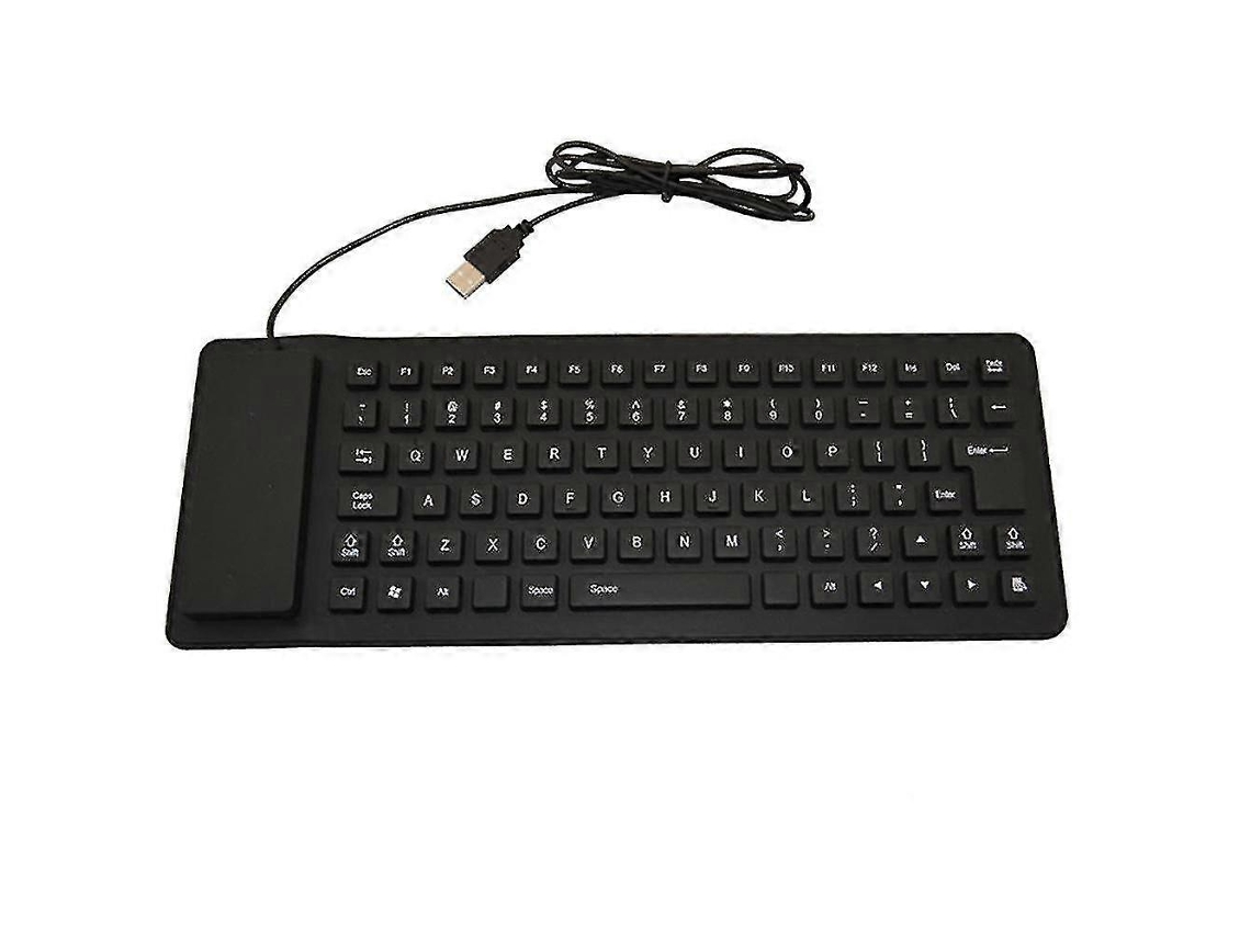 Teclado Macio De Silicone Dobrável Com 85 Teclas, Teclado À Prova Dágua, Dobrável Com Cabo Usb Para Pc, Notebook E Laptop Ly Ebike