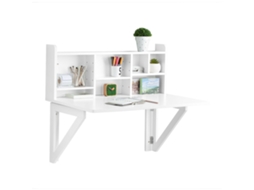 Mesa de Parede com Prateleira Integrada Fwt07-Ii-W SOBUY