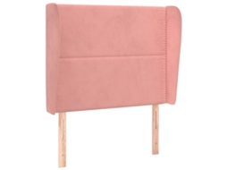 Headboard, Headboards Vidaxl Cor-de-rosa Veludo (93 X 23 X 118/128 Cm)