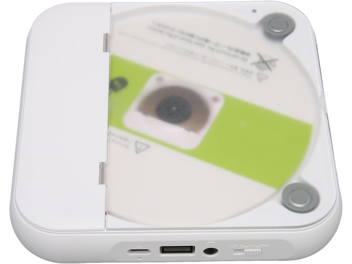 Leitor De Cd Pessoal, Portátil, Com Bluetooth, Tela Lcd Recarregável, Compatível Com Usb E Entrada Auxiliar, Ideal Para