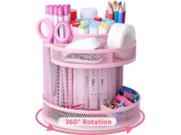 Lurelia Organizador De Maquilhagem, 53 Cm, 36 Cm, 360°, Antiderrapante, Resistente, 8 Compartimentos, Antirriscos, Metal