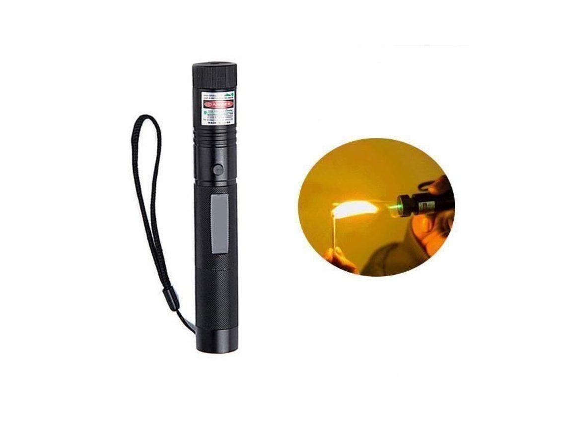 Superior Laser 303 200mw Ponte Laser Verde Comprimento Focal Ajustável E Com Padrão De Filtro Estrela Com Bateria 4000mah 18650 2xd