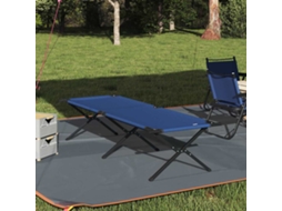 Vidaxl Cama De Camping Dobrável Azul 210 X 80 X 46 Cm Tecido Oxford