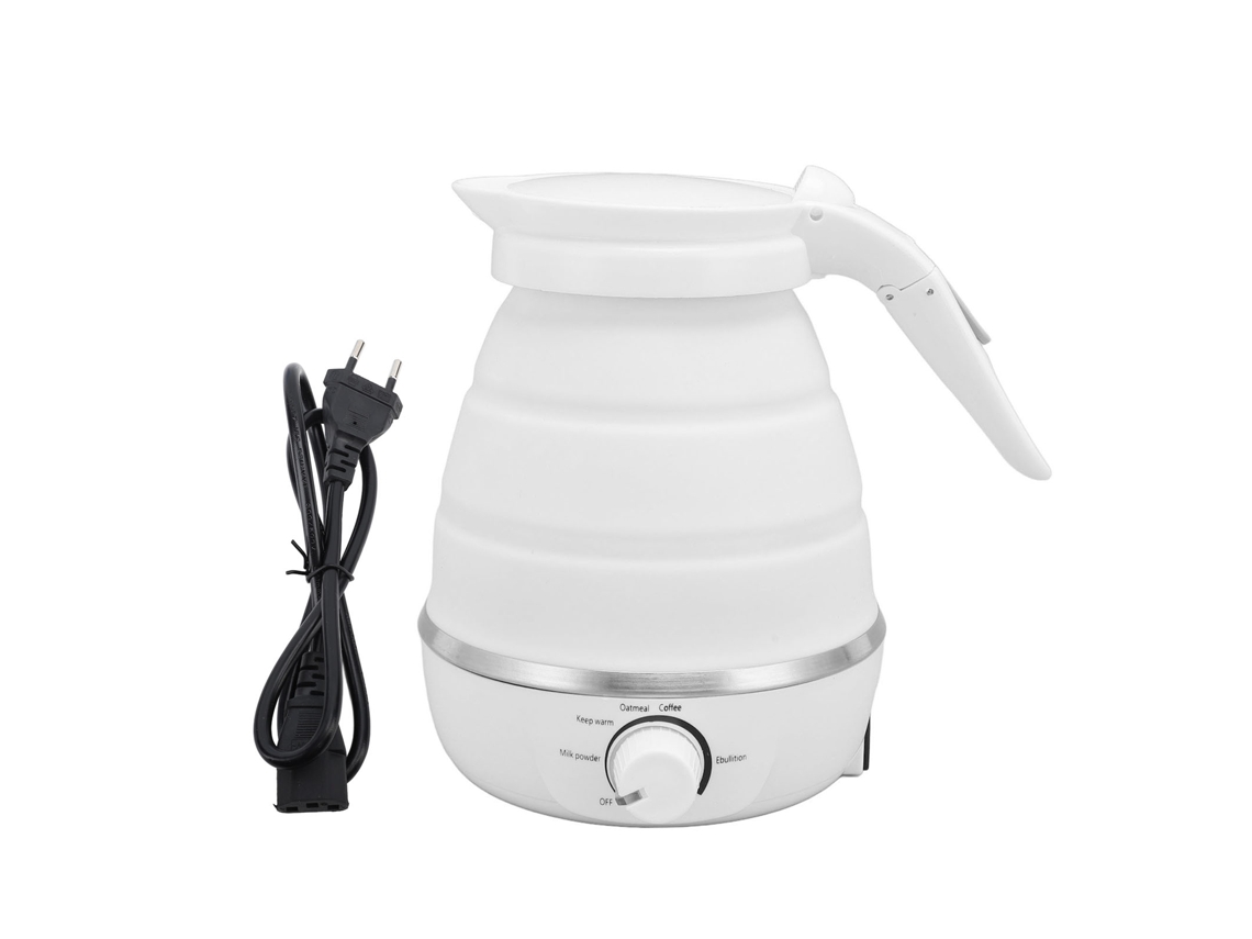 Chaleira Dobrável 850W 600ml, Silicone, Portátil, Automática | S/MARCA