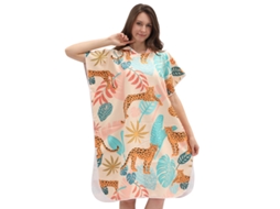 Toalha De Praia Com Capuz Poncho, Secagem Rápida Para Troca De Roupaleopardoczhhmart