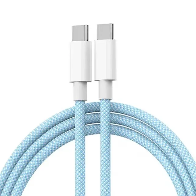 Cabo Usb-c Trançado De 60 W Com Carregamento Rápido Pd (azul, 1 M).