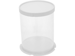 Caixa Cilíndrica De Pvc Resistente Ao Desgaste E Com Grande Capacidade Para Exibir Bonecas Figuras Ideal Organizar