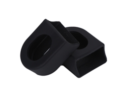 Capa De Proteção Para Braço De Pedal De Bike Em Silicone Durável 2pcs Acessório Bike Preto