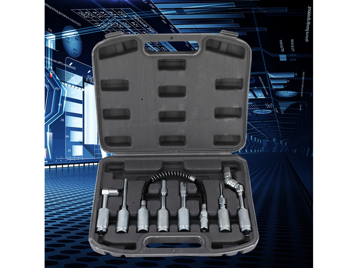 Kit De Acessórios De Quatro Bocas Para Pistola De Graxa Laxiscreed, Lubrificação Eficiente E Compatível Com Vários Modelos