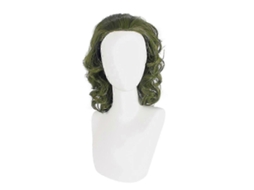 Peruca Verde para Fantasia de Palhaço, Peruca Curta e Ondulada Masculina, Peruca com Efeito de Palhaço para Festa de Halloween. TAISHENGDA