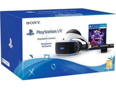 Pack SONY Starter (Óculos de Realidade Virtual PS4/ PS VR + Câmara PS VR + Jogo PS VR Worlds)