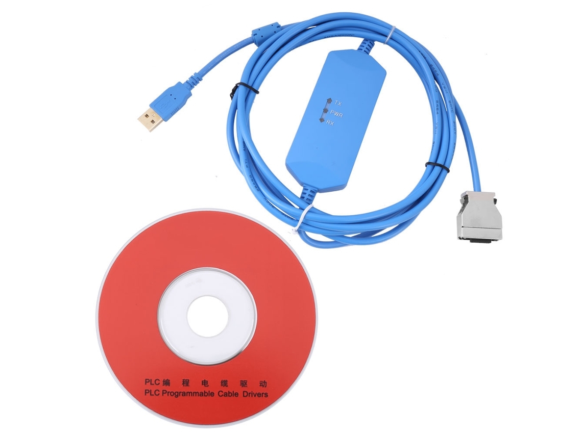 Cabo De Programação Usb Para Omron Cpm1/2a/cqm1/c200he/hx/hg/hs Plc 3m Azul