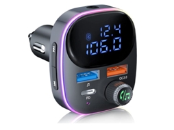 Transmissor Fm Bluetooth Yizhood Bc82 V5.3 Qc3.0 Mp3 Preto