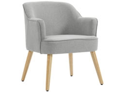 Poltrona Poliéster Cor Cinzento 64,5x65x79,5 cm Homcom