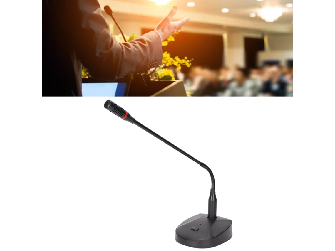 Microfone dinâmico profissional Lurelia com conectores XLR macho/fêmea de 6,35 mm, portátil para palco, voz e karaokê.