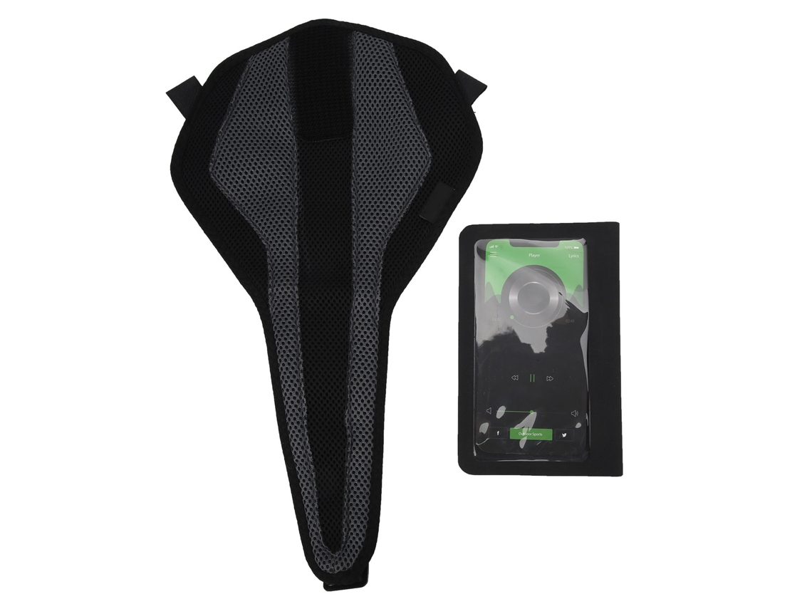 Cinta Resistente Ao Suor Para Bicicleta Com Bolsa Para Telefone Acessórios De Ciclismo Ajustável Vermelha Sudorproof