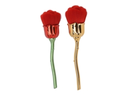 2pcs Pincel De Unha Em Forma De Rosa Para Remoção De Poeira Esmalte Limpeza Manicure Com Cabo Ergonômico