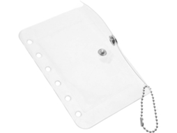 Classeur Porte - Cartes A7 Em Pvc Transparente Multifuncional - Étui Carte Petit Format 6 Pochettes Pour