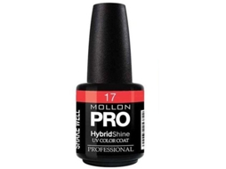 Mollon Pro Esmalte Hybrid Shine Uv Color Coat Nro 017 Tropical 12 Ml