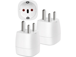 Conjunto De Dois Adaptadores Viagem Tipo G, Plugue Do Reino Unido, Compatível Com Reino Unido, Irlanda, Escócia E Dubai, 13a, 250v, 3250w