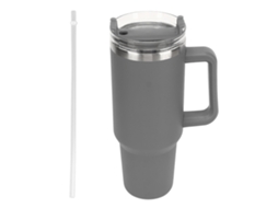 Mali caneca de Viagem Inoxidável 40oz Isolamento Vácuo com Canudo e Alça Anti vazamento