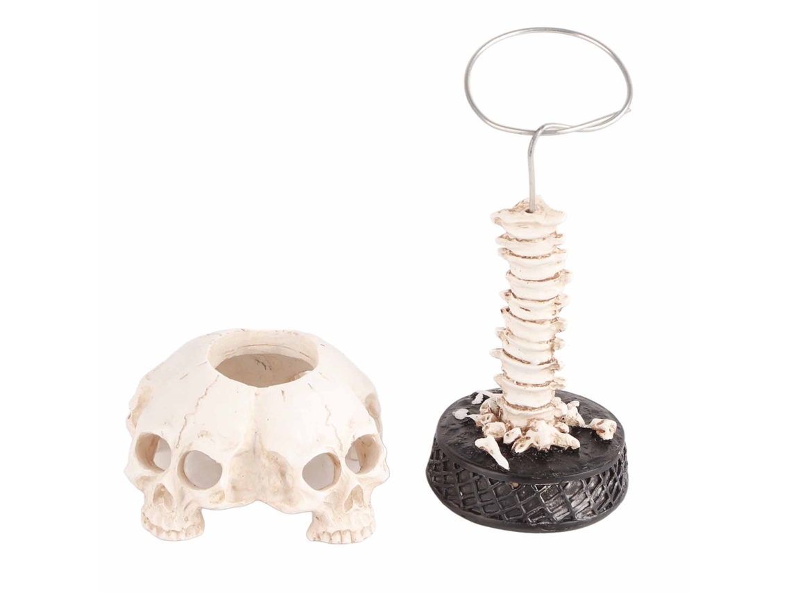 Lâmpada de Mesa Caveira Estilo Retrô Industrial Halloween Decoração Quarto S/MARCA