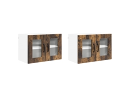Conjunto de armários de cozinha de 2 peças em carvalho defumado com MAISON EXCLUSIVE (60x31x40 cm)