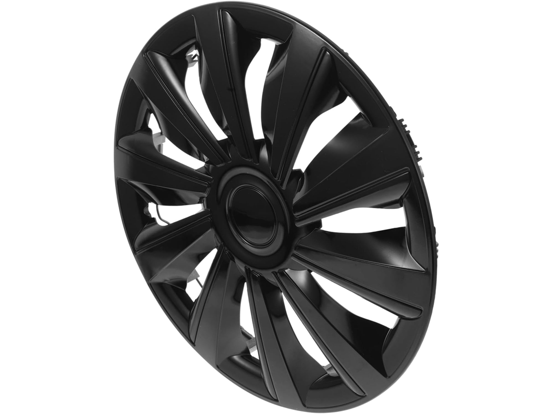 Calota De Roda De 14 Polegadas Em Pp Preto Fosco Para Suvs E Caminhonetes, Proteção Decorativa Externa.