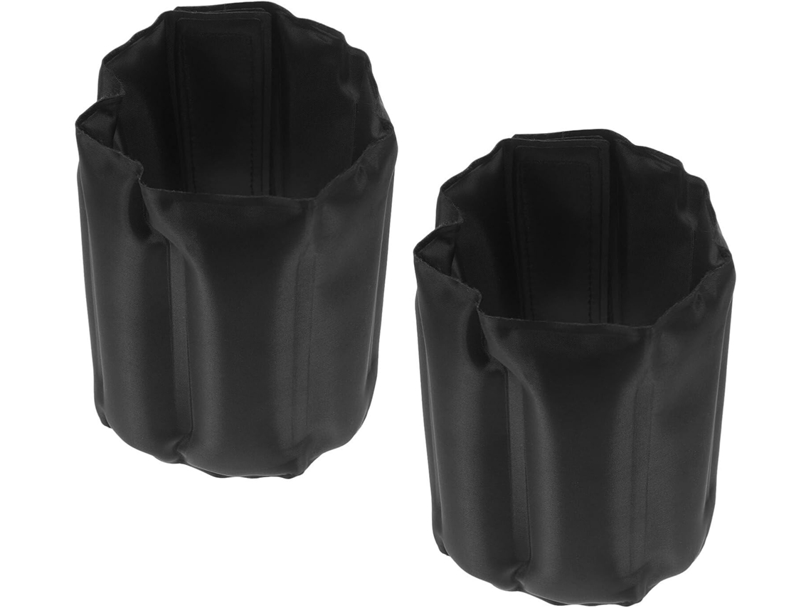 Conjunto De 2 Capas Isolantes Pretas E Macias Para Garrafas De Vinho E Cerveja, Capas Refrescantes A Gokoco