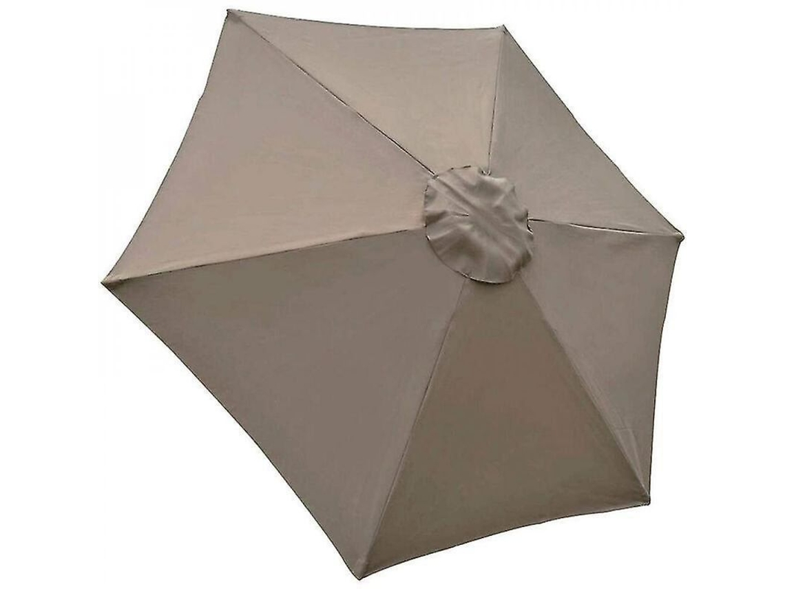 2026 funda de Repuesto para Parasol, 6 Varillas, 2m, Impermeable, Anti uv, Tela Marrón Claro Hse