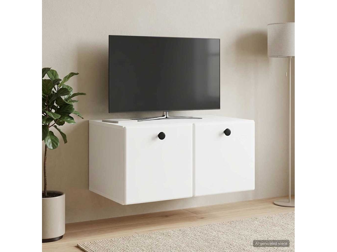 Vidaxl Gabinete De Tv De Parede 59,5 X 41 X 30 Cm Branco