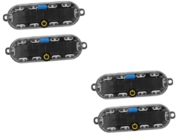 Conjunto De 4 Luzes Traseiras Segurança E Sinalização Led Solares Para Motocicletas