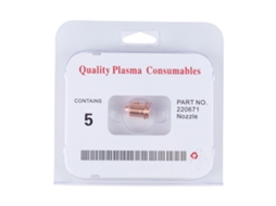 Conjunto de 5 peças de consumíveis Bico para lâmina de corte a plasma 220671 para Max45 Acessórios Ferramentas de corte e soldagem de metal