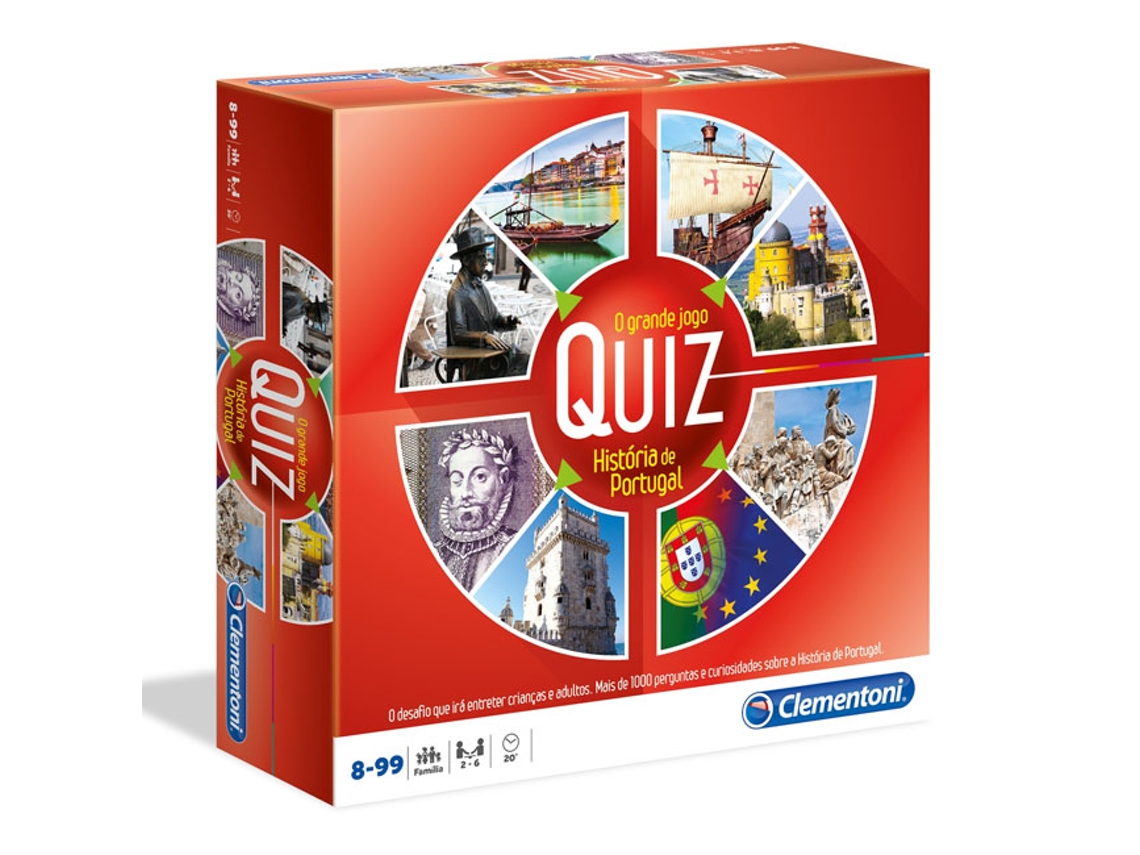 Jogo Educativo CLEMENTONI Quiz História de Portugal (Idade Mínima: 8)