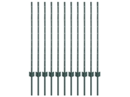 Conjunto 11 Poste De Jardim Vidaxl Verde Aço (140 Cm)