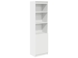Vidaxl Aparador Alto 50x35x180cm Derivados De Madeira Branco
