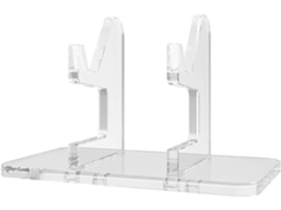 Suporte Transparente Em Acrílico Para Guardar Fones De Ouvido E Controles Jogos, Simples E Prático, Com Dupla Face