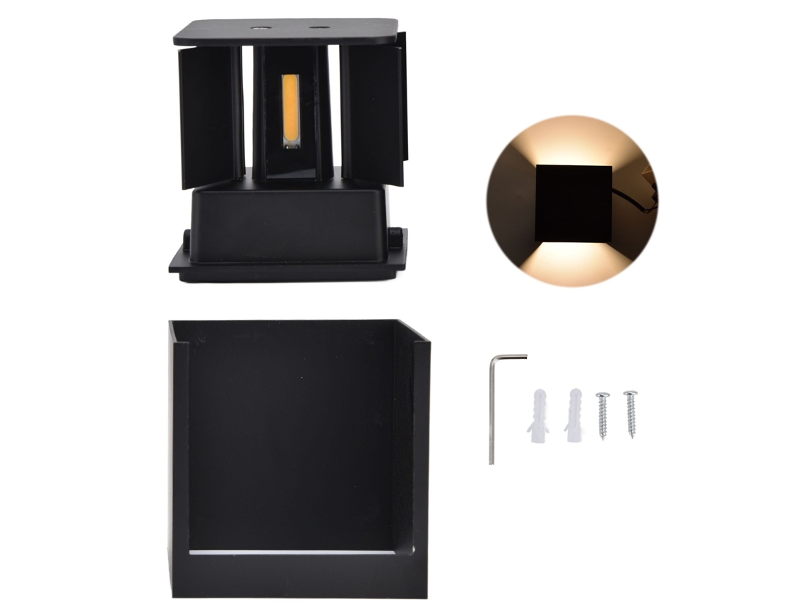 2026 lámpara de Parede Ajustável 3,9 Polegadas 7w Led Energética Ecológica Luz para Cima/baixo 90 265v Alumínio