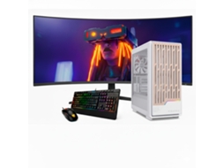 Desktop Gaming Intel I7 14700kf / 9070 / 16gb Ram / 1tb Ssd / Windows 11 Pro / Monitor Curvo 34” Qhd 165hz / Einarex Blanco