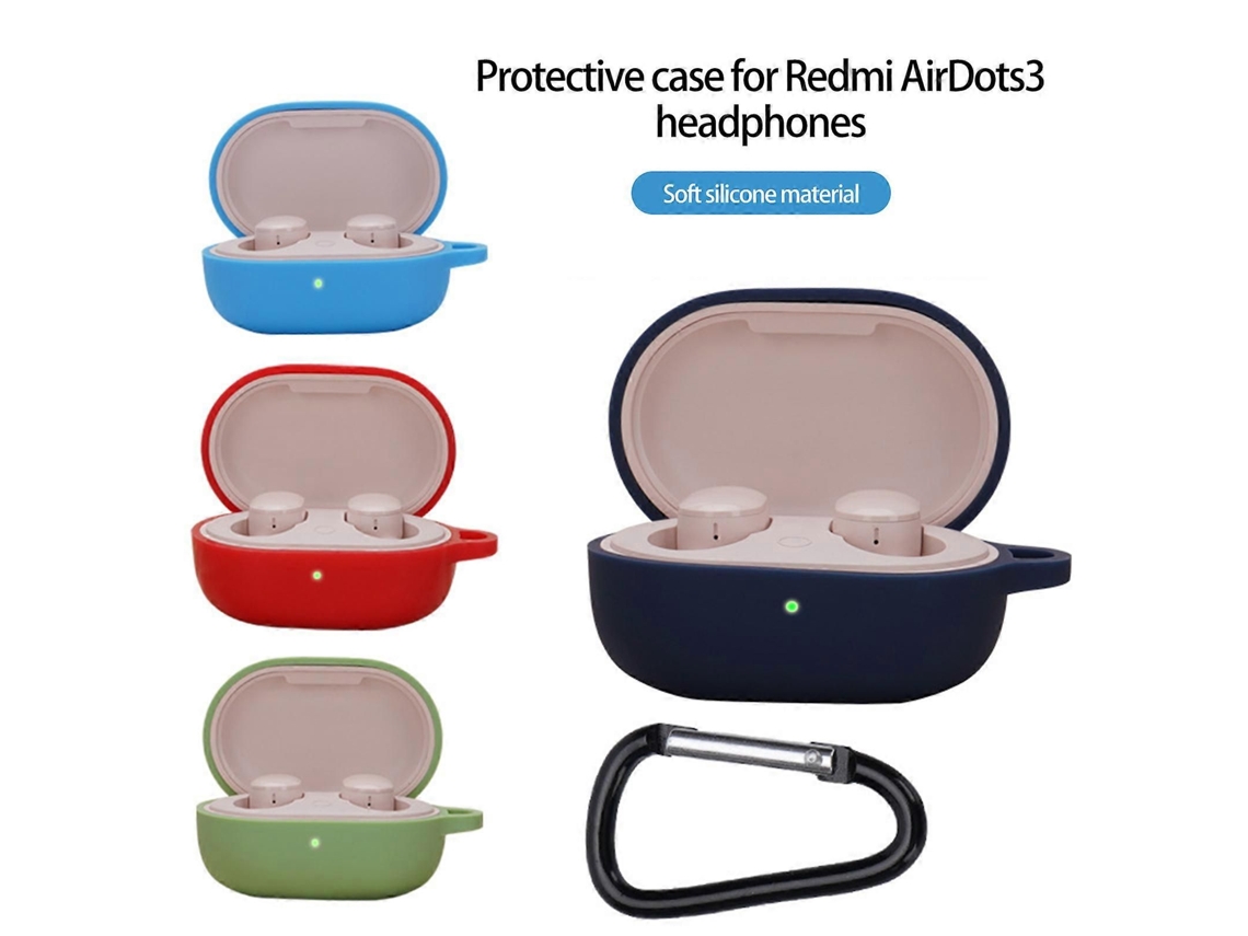 Susuchens 1 Conjunto De Estojo Para Fones De Ouvido Redmi Airdots 3 Cinza, Resistente Ao Desgaste, Encaixe Perfeito, Antichoque E Anti-queda, Abe
