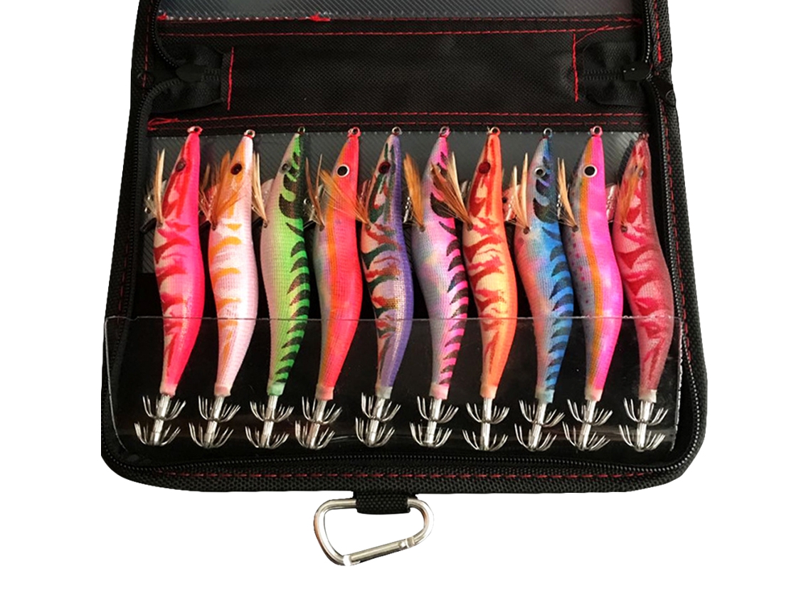 Iscas de Pesca Luminosas Camarão 10pcs