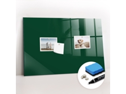 Quadro Magnético Decorativo Cor Verde-garrafa Para O Corredor Espelharte (60x40 Cm)
