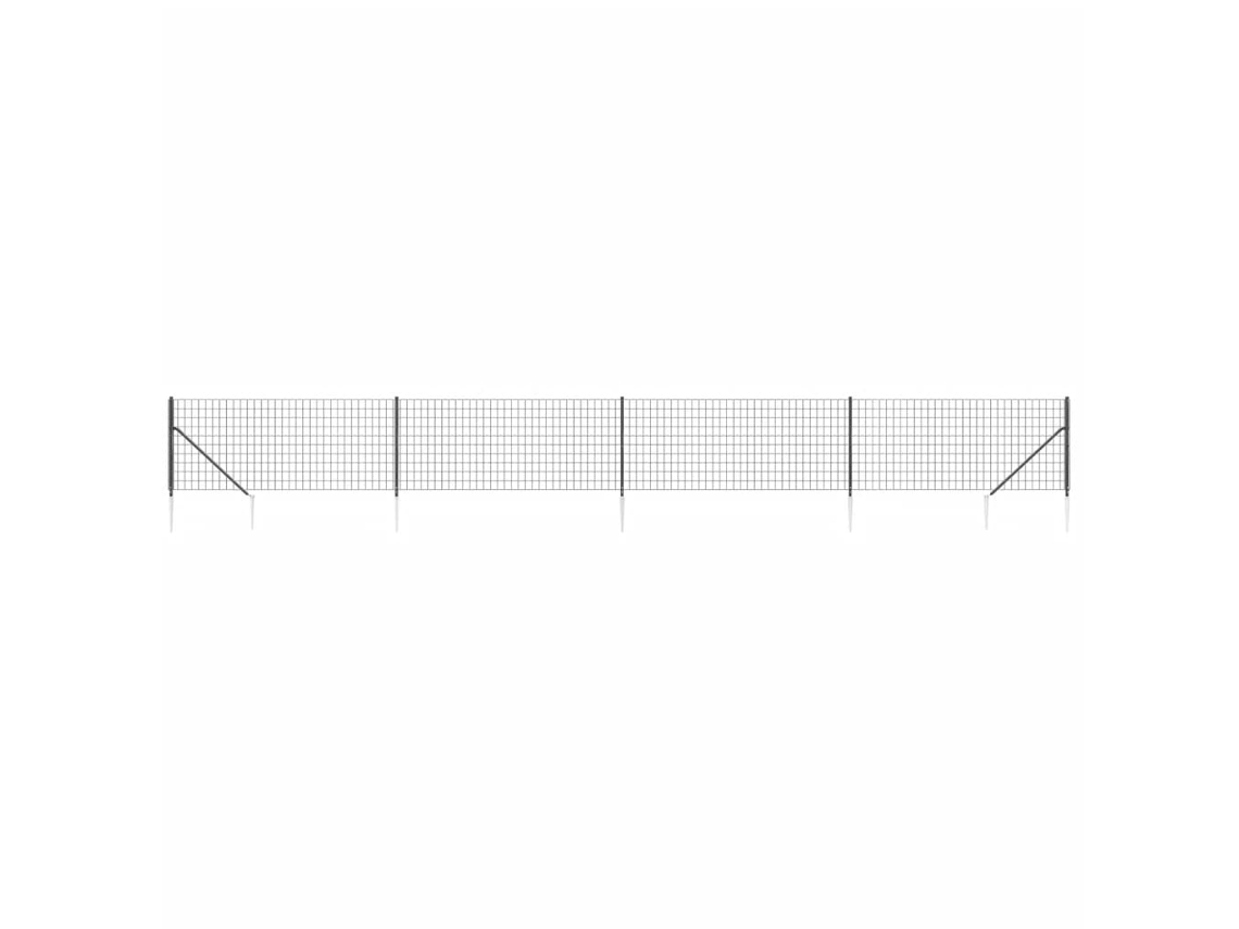 Wire Mesh Fence, Wire Mesh Fences Vidaxl Antracite Aço (0.8 X 10 M)