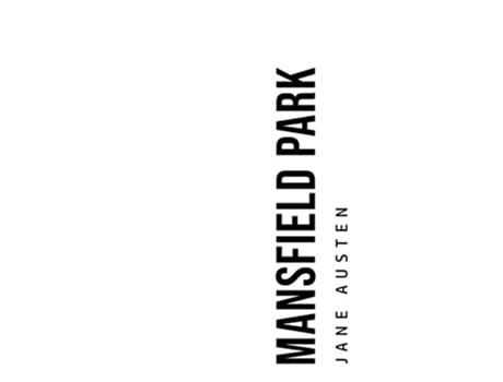 Livro Mansfield Park de Jane Austen (Inglês)