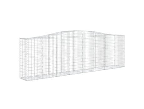 Cestos Gabião Arqueados 20 Peças 400 x 50 x 120/140 Ferro Galvanizado