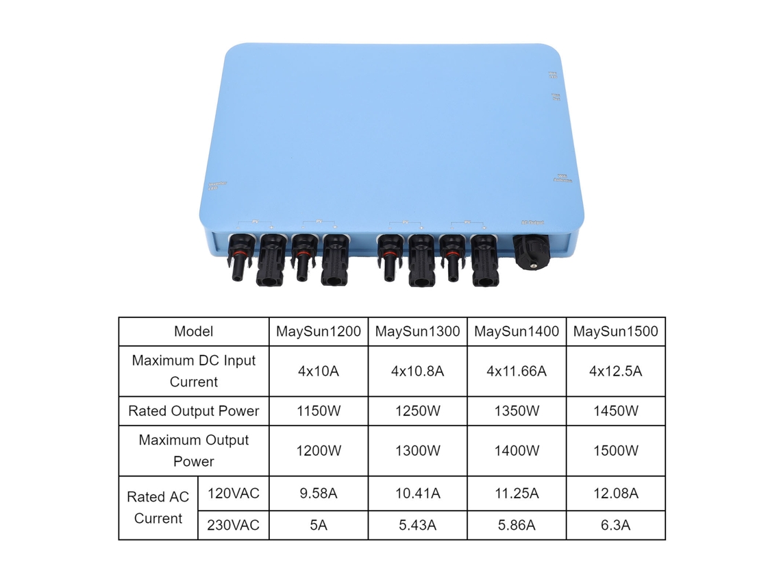 Inversor Solar Micro Wifi Com Ondas Senoidais Puras Ip65